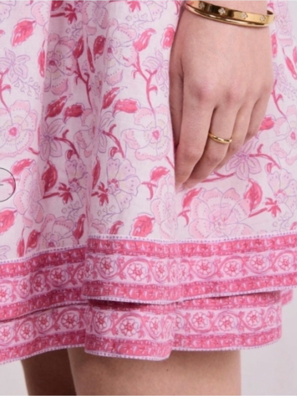 Vineyard Vines Pink and White Floral Mini Dress XS - Picture 5 of 12
